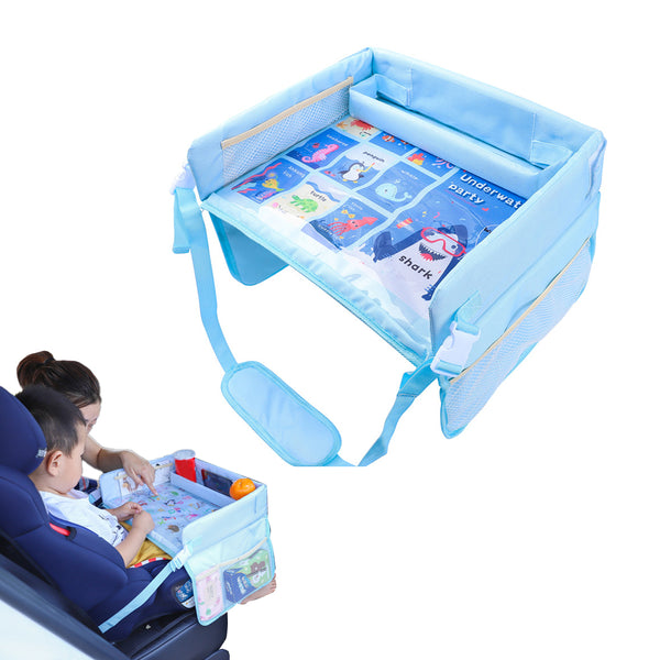 Portable Kids Travel Tray Kids Lap Tray Car Seat Tray for Toddler Kid Car Activities Style 2