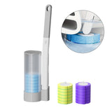 Toilet Brush Set with 18Pcs Replacement Sponge Heads for Toilet Sink Washbasin Grey