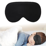 Mulberry Silk Sleep Soft Eye Mask Adjustable Strap Blindfold Black