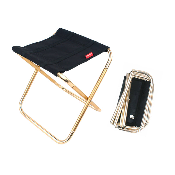 Portable Folding Chair Outdoor Camping Stool Seat Fishing Picnic Beach Black