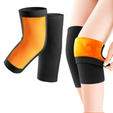 Pair of Knee Pads Thicken Fleece Lined Knee Warmers Black