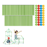 121Pcs Kids Construction Fort Building Kit Castles 3D Play House Tent Toy Gift
