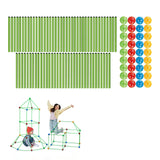 121Pcs Kids Construction Fort Building Kit Castles 3D Play House Tent Toy Gift