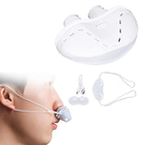 Electric Mini Noise Anti Snoring Device Sleep Apnea Stop Snore Aid Stopper White