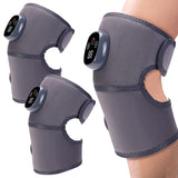 Pair of Cordless Heated Knee Massager Shoulder Brace Vibration Knee Heating Pads