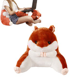 Backrest Reading Rest Pillow Neck Lumbar Support Chair Cushion with Arms for Teens Brown