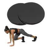 2Pcs Gym Training Fitness Exercise Glider Slide Discs Core Slider Workout Black
