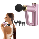 Muscle Massager Muscle Relaxing Massager with 4 Massage Heads Pink