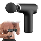 Portable Muscle Massager for Back Neck Muscle with 4 Massage Heads Black