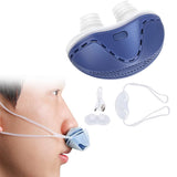 Electric Mini Noise Anti Snoring Device Sleep Apnea Stop Snore Aid Stopper Blue