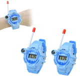 Rechargeable Kids Watch Walkie-talkie Remote Wireless Call Intercom Toy with Flashlight Kid Gift Blue