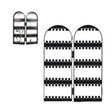 Earring Holder Organizer Foldable Necklace Organizer Jewelry Holder Earring Display Stands Black
