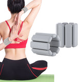 Pair of Adjustable Wrist Ankle Weights Unisex Strength Training Set Walking Running Gym Grey