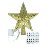 Snowflake Projector Light Christmas Tree Star Topper Xmas Holiday Decor