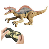 2.4Ghz Remote Control Dinosaur Toy Electric RC Walking Toy Brown Spinosaurus