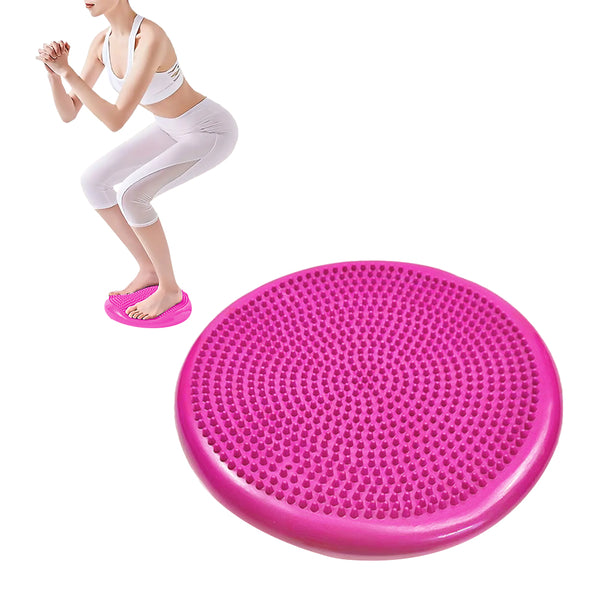 Yoga Training Mat Exercise Balance Stability Cushion Yoga Training Accessories Rose Red