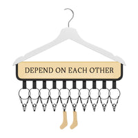 10-Clip Style Hat Hangers Organizer for Closet Hat Cap Organizer Holder Black