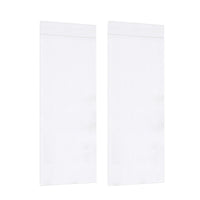 2 Panels Door Curtains Self-Adhesive Blackout Window Door Curtain Privacy Thermal Insulated Curtain White
