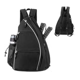 Pickleball Bag Pack Reversible Backpack Travel Sports Sling Bag Black