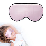 Mulberry Silk Sleep Soft Eye Mask Adjustable Strap Blindfold Pink