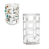 Rotatable Earring Holder Organizer Foldable Necklace Organizer Jewelry Holder Earring Display Stand
