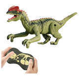 2.4Ghz Remote Control Dinosaur Toy Electric RC Walking Toy Light Green Dilophosaurus