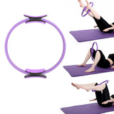 Pilates Ring Resistance Training Tool Yoga Exercise Magic Circle Grip Purple