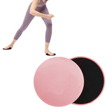 2Pcs Gym Training Fitness Exercise Glider Slide Discs Core Slider Workout Pink