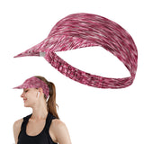 Elastic Empty Top Caps Sun Visor Caps Sun Protection Sports Beach Hat Red