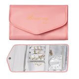 Foldable Travel Jewelry Organizer Case Jewelry Organizer Pink