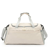 Gym Duffle Bag Travel Weekender Bag with Shoe Compartment Beige