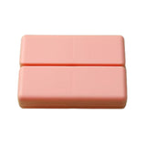 7-Compartment Folding Pill Case Portable Travel Daily Pill Organizer Pink