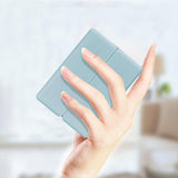 7-Compartment Folding Pill Case Portable Travel Daily Pill Organizer Blue
