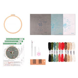 Embroidery DIY Craft Kit for Beginners with Complete Tools
