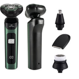 4-in-1 Electric Razor USB Rechargeable Rotary Shaver for Men