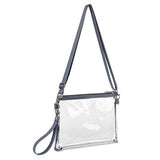 PVC Transparent Crossbody Purse Bag Grey