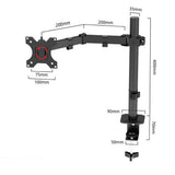 Single Articulating Monitor Arm Mount for 15 to 30 Inches Monitors Height Adjustable Articulating Tilt