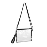 PVC Transparent Crossbody Purse Bag Black