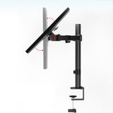 Single Articulating Monitor Arm Mount for 15 to 30 Inches Monitors Height Adjustable Articulating Tilt