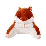 Backrest Reading Rest Pillow Neck Lumbar Support Chair Cushion with Arms for Teens Brown