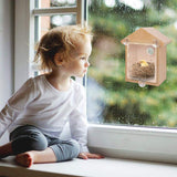 Window Bird Feeder with Scution Cups for Viewing Bird House