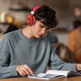 Foldable Wireless Bluetooth 5.0 Earphones Rechargeable Headset Red