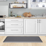 Kitchen Floor Mat Cushioned Anti-Slip Water Resistant Mat for Kitchen Laundry Gray