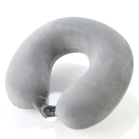 Travel Neck Pillow Memory Foam U Shaped Pillow for Flights Road Trips Office Gray