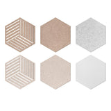 10PCS Hexagon Cork Self Adhesive Pin Board Alternative for Walls Decor