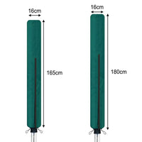Waterproof Rotary Airer Cover – Clothesline Dryer Shield with Zipper Dark Green