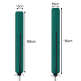 Waterproof Rotary Airer Cover – Clothesline Dryer Shield with Zipper Dark Green