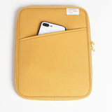 Tablet Sleeve Bag Portable Protective Case for 11 Inch 13 Inch Tablets Pads Yellow
