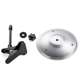 Clip-On Mini Desktop Cymbal Drum Musical Instrument Desk Toy for Music Lovers Silver