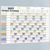 2027 Yearly Wall Calendar for Home Office and School Use Style 3